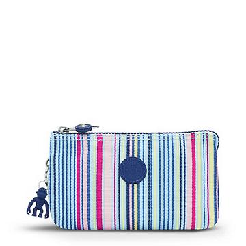 Kipling Creativity Large Printed Pouch Bags Resort Stripes | AU 2095OK